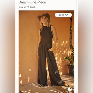 Free people beach dream one piece black